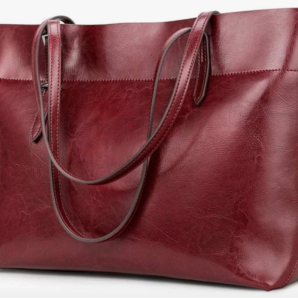 Elegant Burgundy Tote Bag